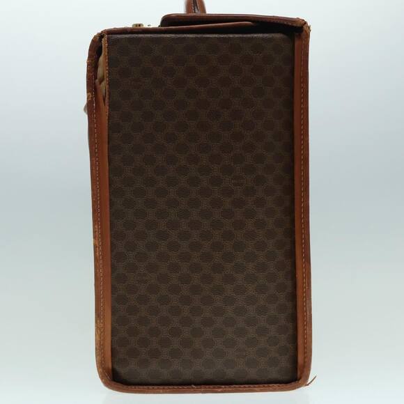 CELINE Macadam Canvas Trunk Pvc Leather Gold Brown - Picture 4 of 16